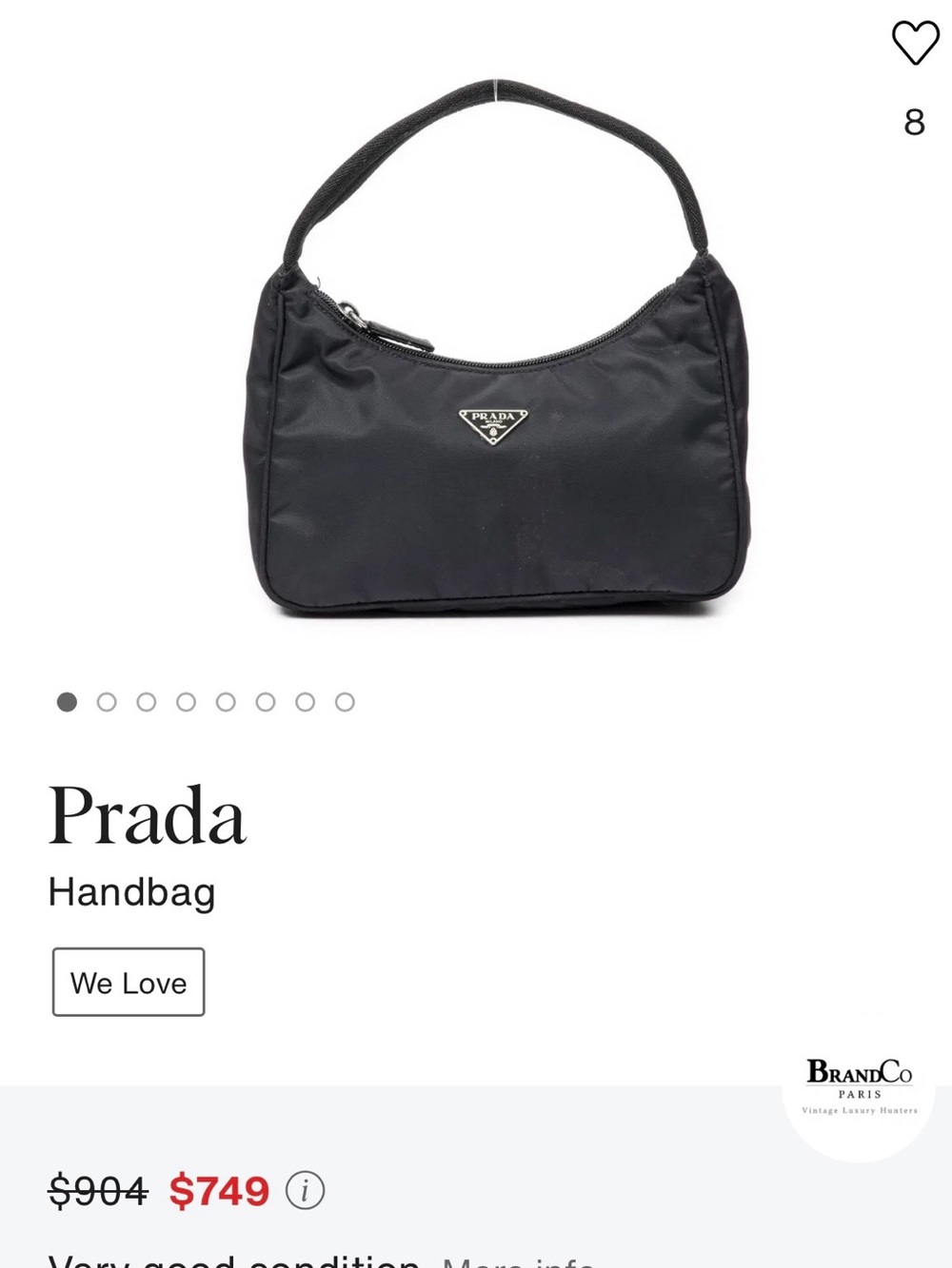 🔥Authentic Prada MV515 Tessuto Nylon Mini Hobo Bag | Black | (Reissue $1320.00)